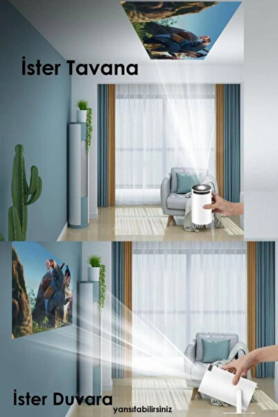 Genel Markalar Taşınabilir Sinema Projeksiyon Ev Sineması 1280* 720p Android 11 Akıllı Projektör