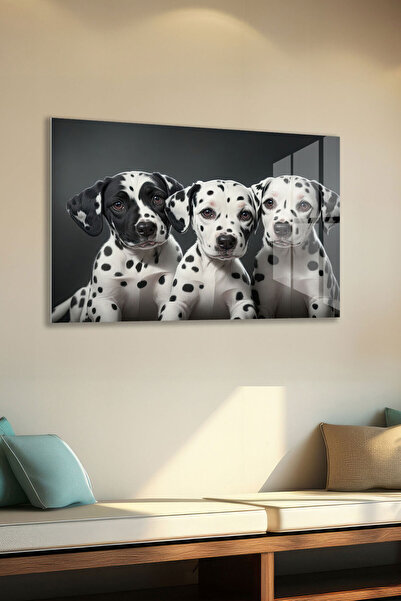 SteelArtDec Dalmaçyalı Yavru Köpek Cam Tablo