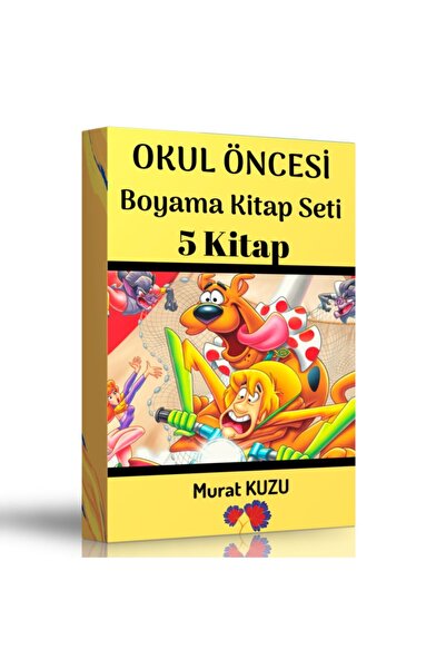 Enine Boyuna Eğitim Preschool Coloring Book Set (5 Books)