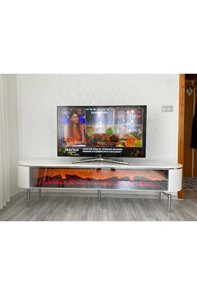 EVNESYA DESİNG TV SEHPA 140 CM FULL ŞÖMİNELİ