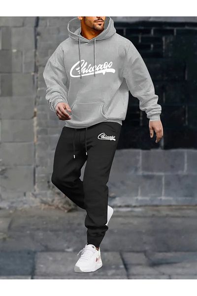 FULL TOLERANCE Σετ αθλητικών φούτερ Chicago Printed Relaxed Fit