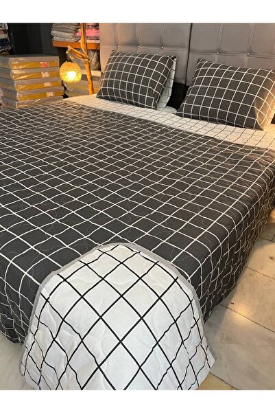 Sudemhome Set cuvertură de pat dublă King Size din bumbac - matlasată