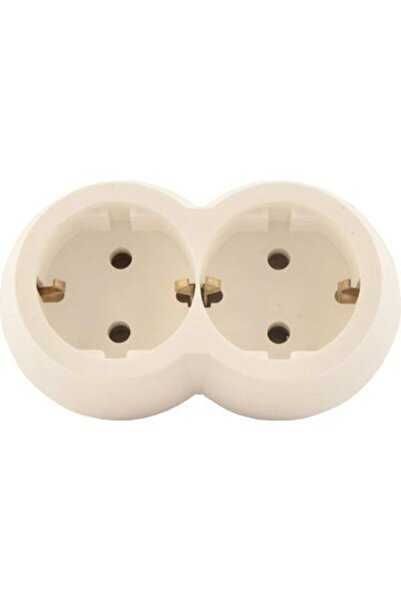 OVİVO مقبس Ovivo White Golyat مكون من قطعتين