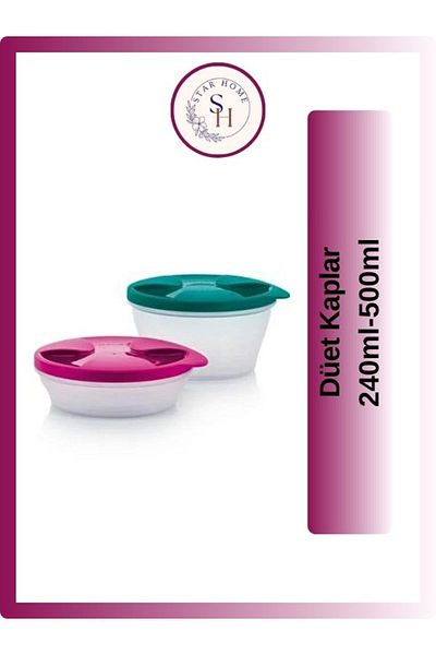 Tupperware Duet Containers 240ml and 500ml