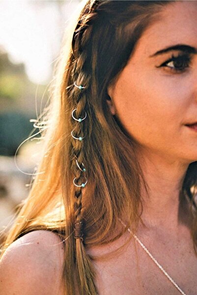 Monalisa Kadın Blue Dream Silver Saç Küpe Seti Tk00561