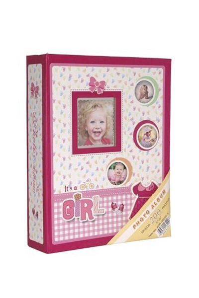 Acr Aledo 10x15cm Baby Photo Album of 200 -46200-3 - Pink