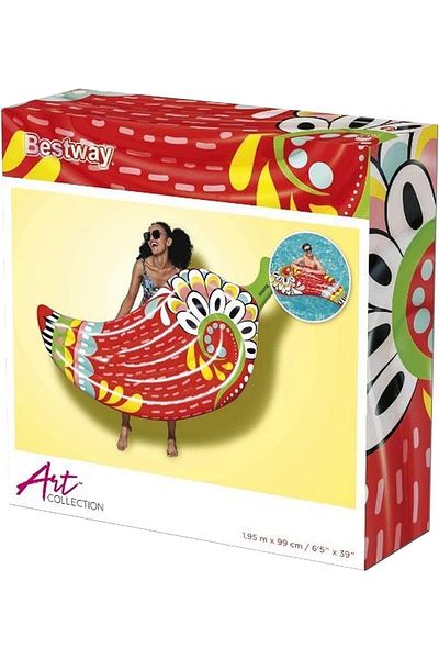 BESTWAY 65" X 39"/1.95m X 99cm Flirty Fiesta Pepper Lounge