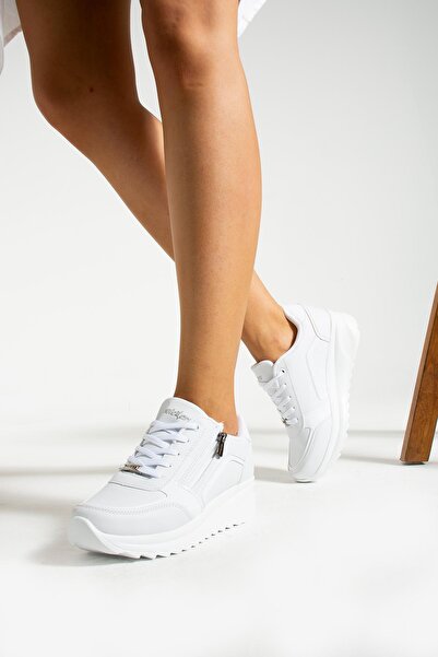 MELAMS High and Thick Sole Zippered Women's Sports Shoes