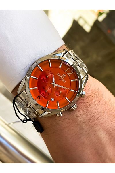 Reward 3 atm Waterproof Steel Stainless Men's Wrist Watch