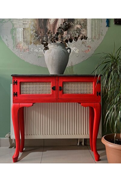 Evperisiym Ahşap Hazeranlı Dresuar 80x35x75 Cm