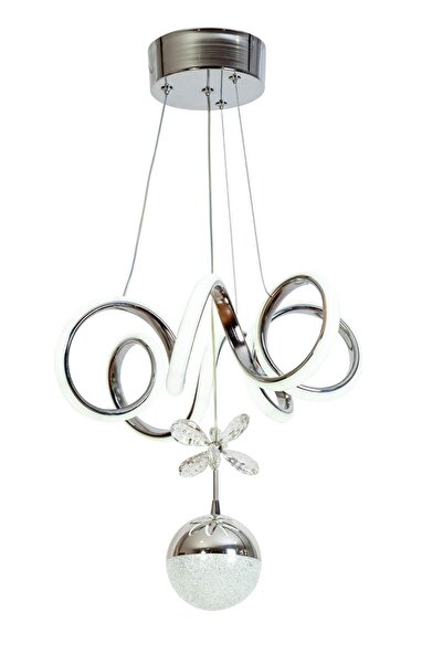 E2Light Modern Toplu( 3 Renk Modüllü ) Sarmal Led Avize