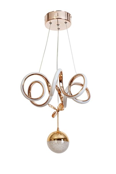 E2Light Modern Toplu( 3 Renk Modüllü ) Sarmal Led Avize