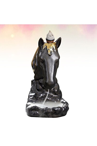 azra hobitasarım Dekoratif At Başı Geri Akışlı Tütsülük