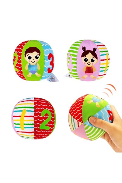 Sozzy Toys Çıngıraklı Renkli Topum Szy242 - Renkli