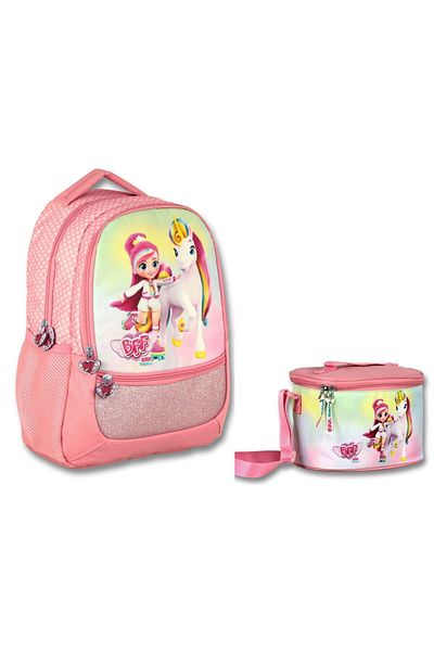 ÜMİT ÇANTA Rainbow Patterned Cry Babies Primary School Backpack and Lunchbox Set