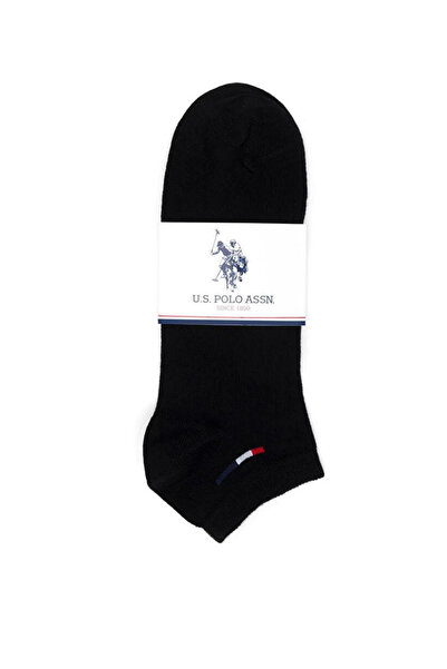 U.S. Polo Assn. 5’li Paket Çorap Siyah - Regular Fit  - Şık ve Rahat Tasarım (Erkek/Bayan)