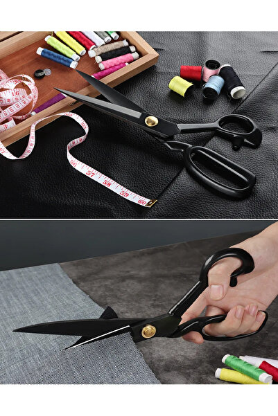VARDIR Siyah Saplı Terzi Modelist Tekstil Kumaş Kesim Makası 8 NO 9 NO 10 NO 11 NO VE 12 NO