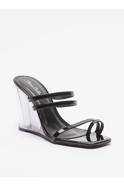 Flora Bella by Shoexpress Flora Bella Slip-On Sandals with Wedge Heels
