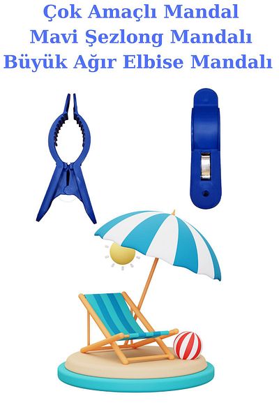 Manken İstanbul 4 Pieces Deluxe Large Size Beach Towels - Latch & Fixer, Multi-Purpose