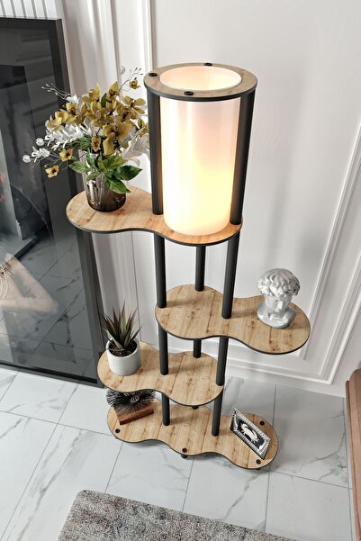 messer YENİ TRAVERS RAFLI LAMBADER SAFİR MEŞE