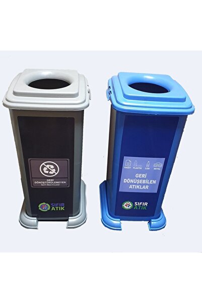 Tuncel Teknik 70 Litre Geri Dönüşüm Atık Kovası 2li Set