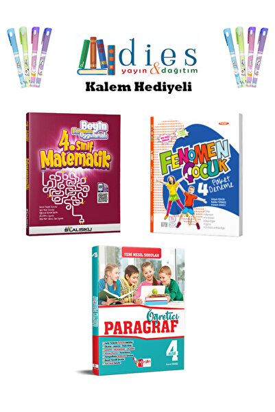 Bilal Işıklı Yayınları 4. Sınıf Matematik Beyin Fırtınası + Paket Deneme + Öğ...