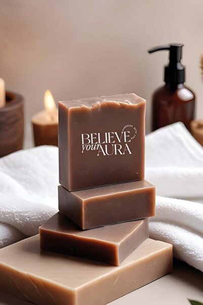 Believe Your Aura صابون قطران الأرز - صابون قطران الأرز الطبيعي 100% مصنوع يدويًا - 120 جرام