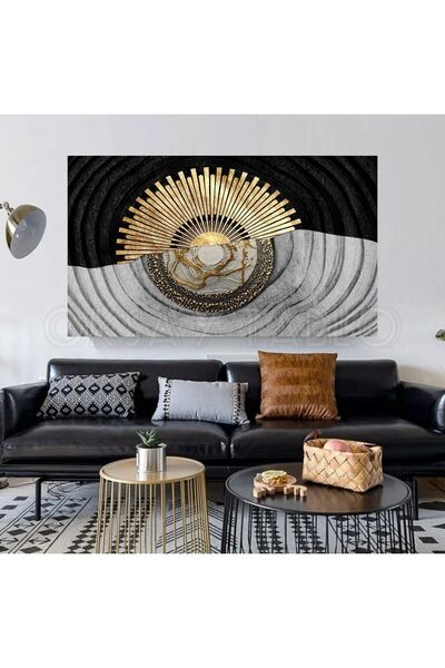 Oksay Tablo Soyut Dekoratif Feng Shui Kanvas Tablo