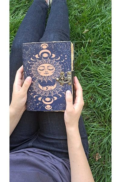Overlord Craft Daily Vintage Journal - 100% Handmade Keepsake and Memory Book, Papyrus Parchment