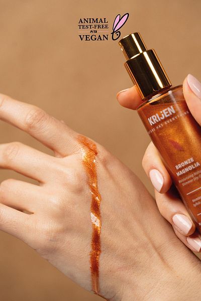 Krijen 50 Ml Dry Hair and Body Oil - Moisturizing and Shimmering Moisturizer & Shimmer Dry Oil