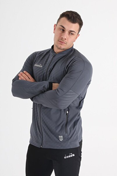 Diadora Elite Kamp Eşofmanı Tek Üst Antrasit