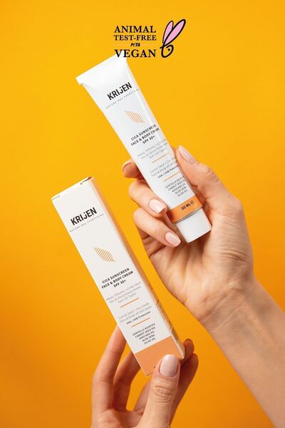 Krijen 30+ Spf Güneş Koruyucu Cıca Yüz Ve Vücut Kremi 50 Gr