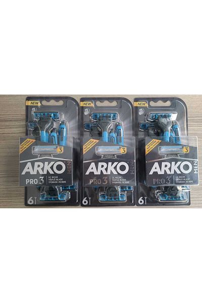 ARKO Men's Razor Pro 3 6 Pieces X3 PIECES