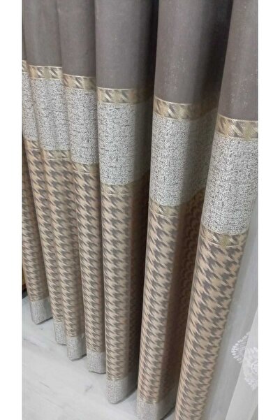 Vinaldi Rüyaper Azur Πάνελ Φόντο Κουρτίνα Dsn:671031 V:5421 R:μπεζ Μονόφυλλο Συμπιεσμένο Πτυσσόμενο