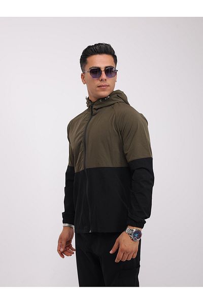 alphalife Men's Tracksuit Set - Zippered Hooded, Parachute Fabric