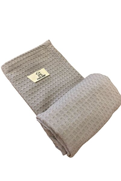 ENHA BABY %100 Pamuk Bebek Pikesi 70x90 Cm -gri Petek Pike- Outlet
