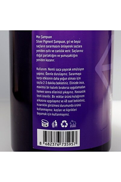 MS Kalsedon PROFESSİONAL Ms Kalsedon PRO Silverpigment Mor Canlılık Dolgunluk Şampuanı 550ML