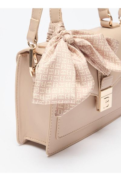Flora Bella by Shoexpress Flora Bella Solid Satchel Bag with Adjustable Strap and Magnetic Closure