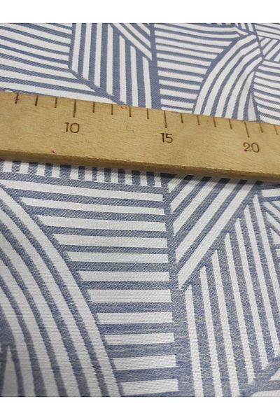 Evcimenhome ζακάρ υφαντό ύφασμα κομματιού 120cmX140cm, χρώμα προέλευσης: μπλε-λευκό