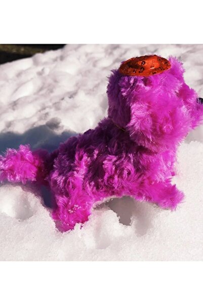 Brother Toys Pilleri Hediye Yürüyen Havlayan Sevimli Peluş Pilli Oyuncak Köpek 13 Cm. Krem Pembe Mavi Kahve Mor