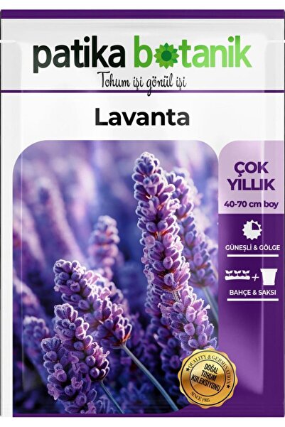 Patika Botanik 100 Adet Lavanta Çiçek Tohumu (Lavandula)