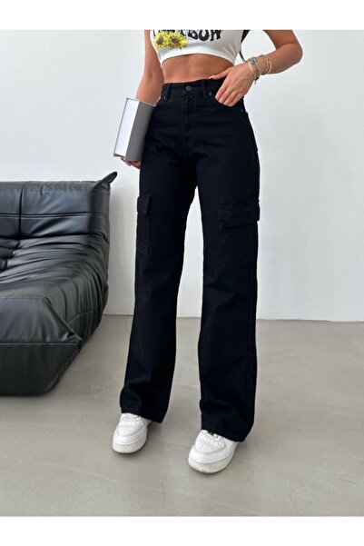 SU SHE Mood Wide Leg - Cargo Pocket Palazzo Jean