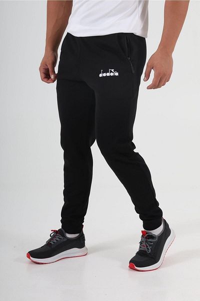 Diadora Massa Βαμβακερό Φούτερ Μαύρο