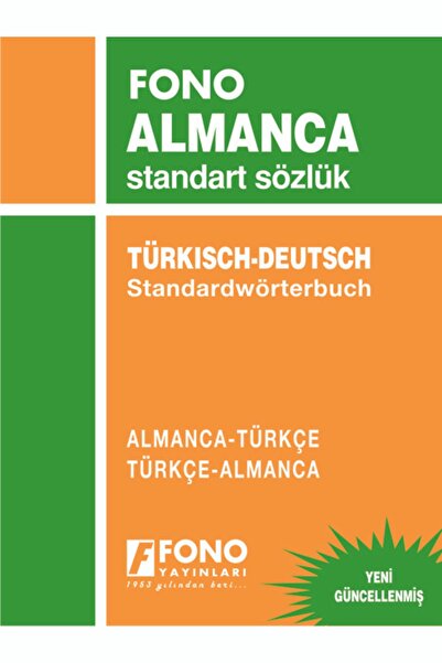 Fono Yayınları Almanca Standart Sözlük Almanca/türkçe - Türkçe/almanca
