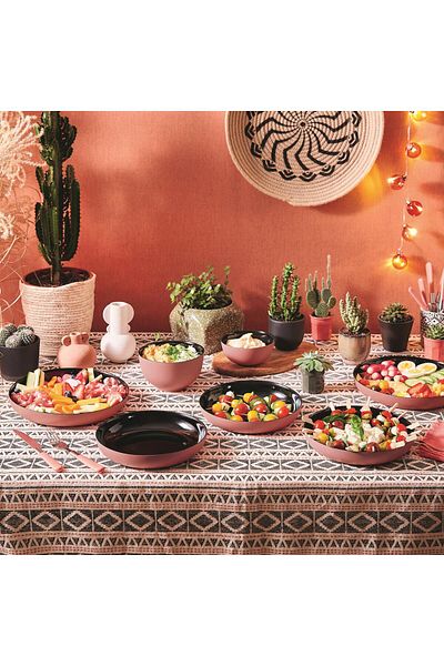 Luminarc 25 cm Vicky - Tempered Black Soil Serving Plate