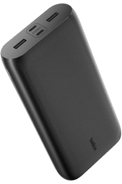 Belkin BoostCharge 4-Port 26K Power Bank, USB-C & USB-A, Fast Charge PD, for iPhone 15, Galaxy S24 & More