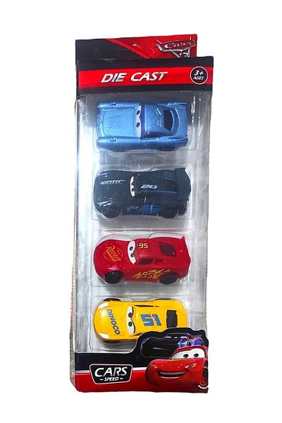 Brother Toys مجموعة سيارات لايتنينج ماكوين ديموكو جاكسون ستورم رامون مكونة من 4 قطع