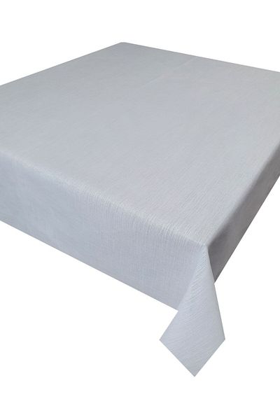 Ekselans Home White Glitter Carefree Tablecloth