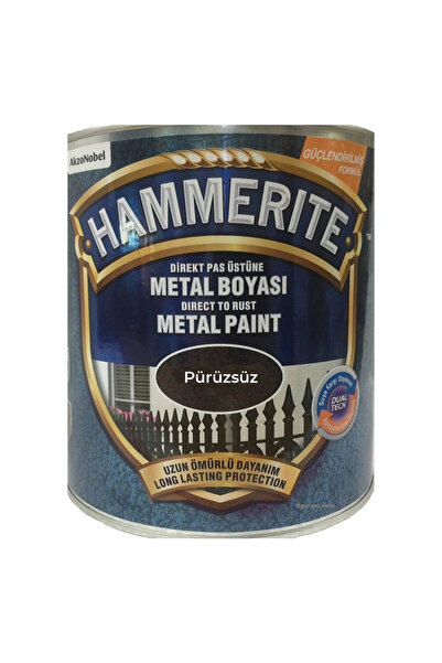 Marshall Hammerite Direkt Pas Üstü Düz Metal Boyası Gümüş 2.5 Lt