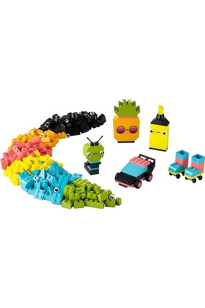 LEGO Mcrex Classic Neon Creative Fun - Vibrant Colorful Piece for Kids Ages 11027-5 and up